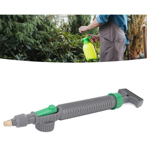 Pistolet de pulvérisation DIY adaptable sur bouteilles PET 27mm pour jardin spray fin ou jet variable [Plastique, acier, cuivre] 1 tuyau 1 joint inclus (1/5)