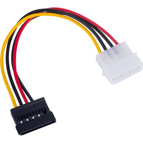 Molex-SATA-Kabel Akyga AK-CA-17 Stromkabel HDD SSD-Laufwerk 15 cm M/F (1/3)