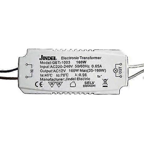 Transformateur halogène AC220-240V / AC12V Jindel Get-1003 160W