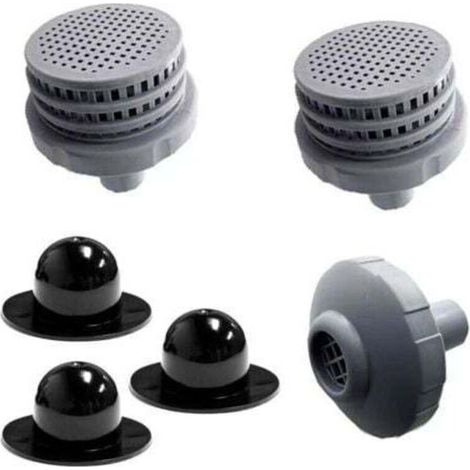 Intex Petit filtre pour piscine – Lot de 2, accessoires de piscine, support de tuyau, filtre à bouchon de valve murale de piscine