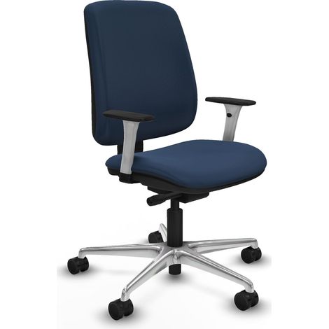 Sedia da ufficio piqueras y crespo Alares blu navy pelle sintetica (1/2)