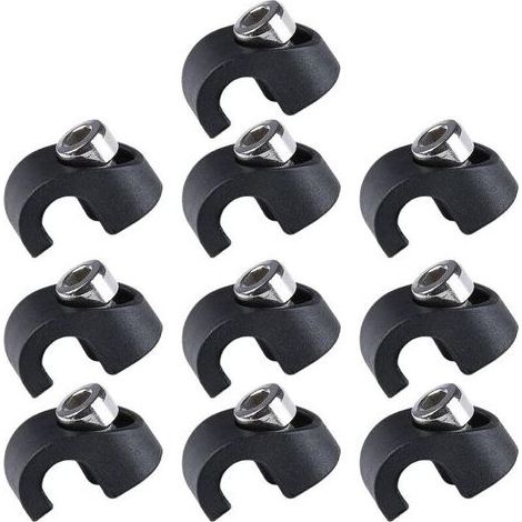 Lot de 10 Colliers de Serrage pour Fourche de Vélo, Boîtier de Frein et Guides en C pour Tuyaux de Frein (1/5)