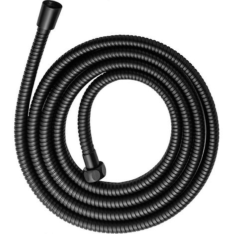 Flexible de douche OFFO, raccord de flexible de douche en acier inoxydable anti-nœuds de 100 pouces, flexible de douche à main électroplaqué, rallonge de flexible flexible avec raccord en laiton. (1/4)