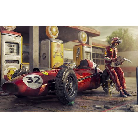 Papier peint panoramique Auto / Voiture F1 - Formule 1 - 130 cm x 81 cm (1/2)