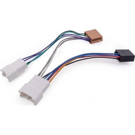 vhbw Adaptateur autoradio ISO compatible avec Toyota Avensis T22 (1997-2003), T25 (2003-2009), T27 (2009-2015) modèle de voiture
