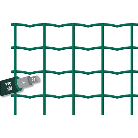 Frigerio Multiplast — Malla Galvanizada Plastificada PVC (Rollos 25 m) 25 x 1.5 m