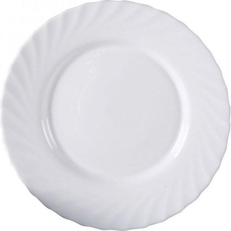 Piatto semplice trianon bianco