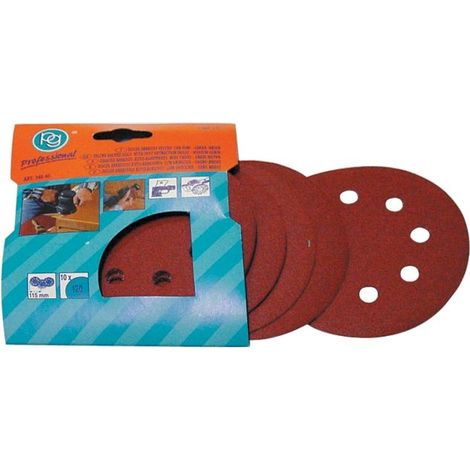 Dischi Abrasivi con strappo Poggi art. 349.50   115 mm Grana assortite cf. Pz10