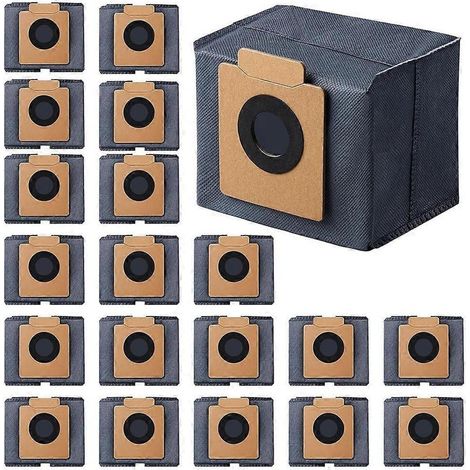 Lot de 20 sacs à poussière pour station de vidage automatique Eufy X10 Pro Omni et X8 Pro, sacs de rechange pour aspirateur robot de 2,5 L (1/5)