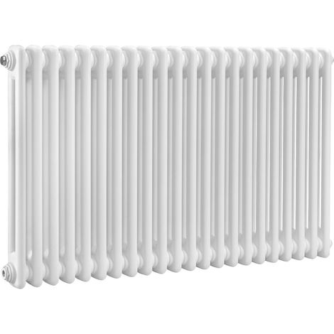 Baridi DH369 Horizontal Traditional 2 Column Radiator 600 x 1012mm White