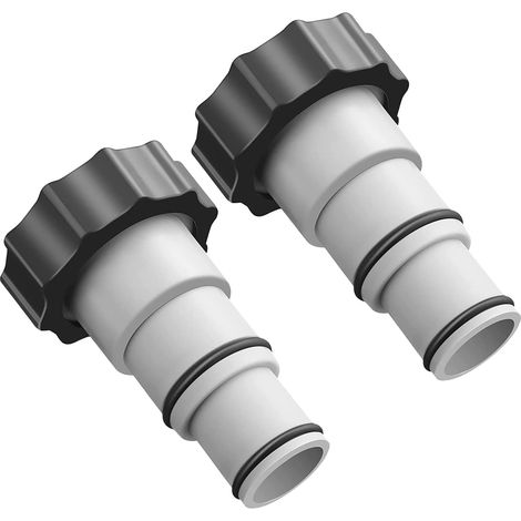 Adaptateur de tuyau de rechange pour piscine – Adaptateur avec clip pour pompe filetée – Connecteur de tuyau de piscine – Adaptateur de pompe de drainage de piscine – Kit de connecteur de tuyau de pis (1/5)