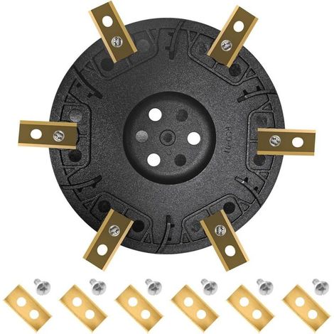 Disque de Lame de Tondeuse à Gazon, réglage de Tondeuse à Gazon robotique - Disque de Lame avec 6 x Lames pour Worx Landroid S&M, Landxcape, Kress et Einhell (1/4)