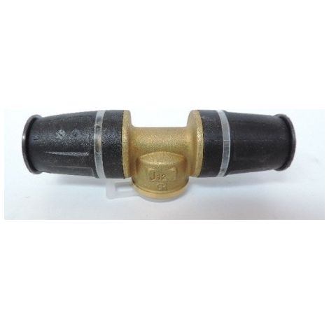 Té sortie femelle pour tube multicouche Ø 20mm F15X21 (20 x Rp 1/2") bi-matière laiton / PPSU plomberie TECELOGO TECE 8710403