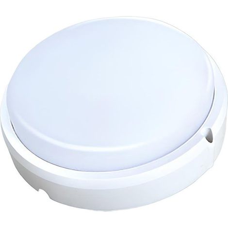 Plafoniera Led Lampada Da Parete Soffitto IP54 Rotondo 12W 1155LM Bulkhead Per Condominio D150X47mm, Disponibili 3000K 6500K (Bianco Caldo 3000K)