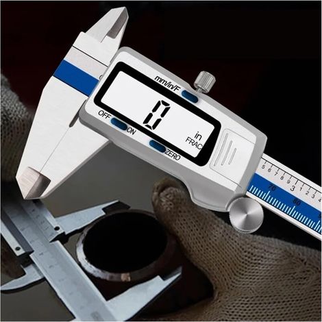 ET52 0.01mm High Precision Stainless Steel Digital Caliper 150mm Fraction/MM/inch Vernier Caliper Machining Woodworking Tools (1/5)
