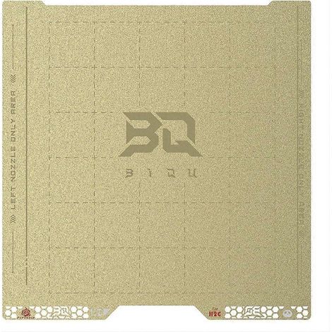 BIQU Pyrogrip Bauplatte aus doppelseitig strukturiertem PEI-Gitter aus Federstahlblech für Bambu Lab H2C 3D-Drucker