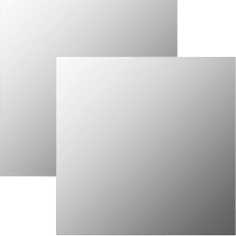 Wandspiegel 2 Stk. 50x50 cm Quadratisch Glas vidaXL