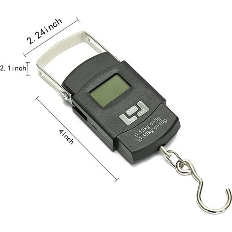 Mini balance électronique portable 50 kg, haute précision, pour usage domestique, livraison express, petite balance à ressort. (1/5)