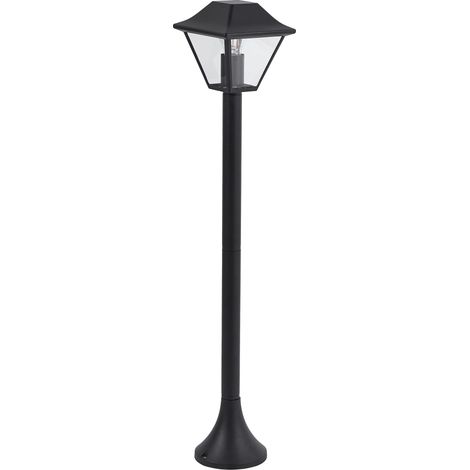 Moderna lampada da giardino all'aperto per sentiero 94 cm Alluminio Nero Gosaba