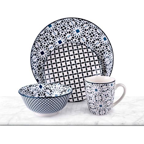 Service Petit Déjeuner Alpina Design Moderne, Couleurs Variées - Interne Alpina