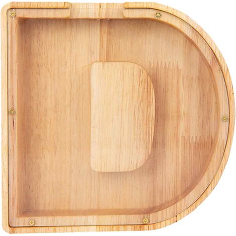 Caja De Ahorro De Madera - Alfabeto A Z - 26 Unidades - 5x5x5 Cm - Pino Macizo - Con Tapa Y Ranura Para Monedas - Ideal Para Regalos Festivos (1/5)