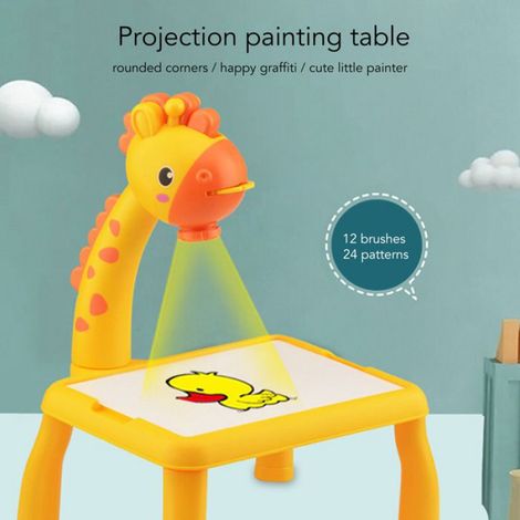 table de projecteur de dessin Projecteur de dessin pour enfants, petit cerf mignon, 3 niveaux creatifs kit Cerf jaune (1/5)
