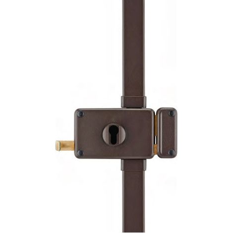 Serrure multipoint à appliquer horga marron cp transit 2 à tirage 140 x 88 mm gauche 4 clés (1/2)