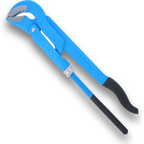 Anti-Rutsch Rohrgriffzange 45° Eckrohrzange Installationszange verstellbar 430mm (1/5)