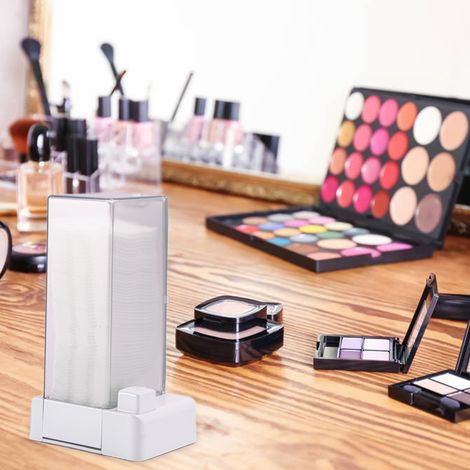 Automatischer Wattepad-Spender, auspressbar, Make-up-Wattepad-Halter, Spender, Kosmetik-Wattepad-Organizer (1/5)