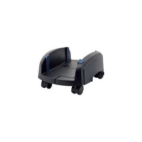 Atlantis carrellino carrello porta PC desktop tower con sponde di protezione, 4 ruote, base regolabile in larghezza da 15,5 cm a 25,5 cm, adatto per PC desktop e PC gaming. P002-CS-5AK.
