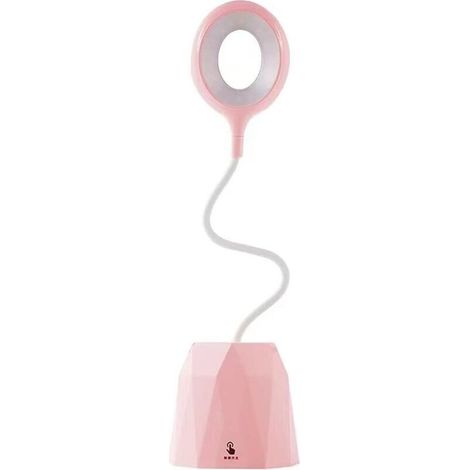 Lampe de bureau LED, lampe de table pour la protection des yeux avec 3 modes d’éclairage, intensité variable, protection des yeux et rotation à 360 °
