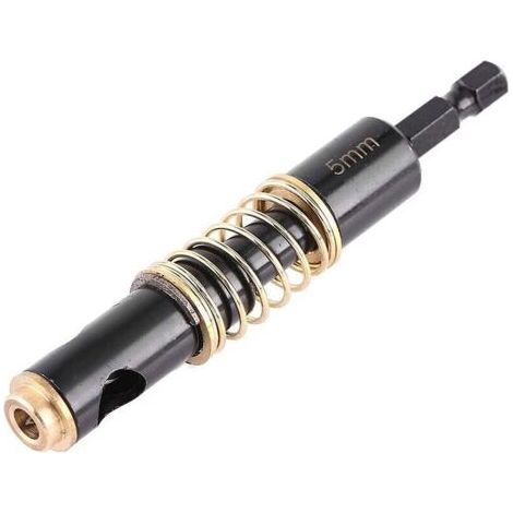 Drill Chuck Hinge Drill Bit Black Hinge Drill Bits Reaming Drilling Woodworking Hex Shank Drill Bit Set Drill Bits Saw Tool (5mm) (1/5)