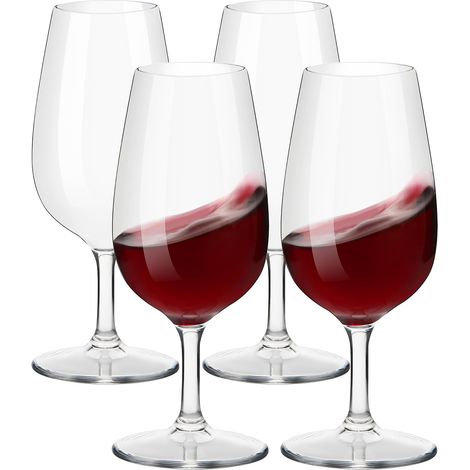 4 Verres à vin Tritan incassables et élégants