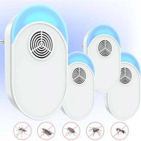 Ultrason Souris, Répulsif Ultrasons V3 • Appareil Anti Souris, Rats, Rongeurs, Loirs • Anti Rongeur • Alternative Efficace aux Pièges à Souris ou au Raticide • Labellisé CE (4 unités), Ensoleillé (1/5)