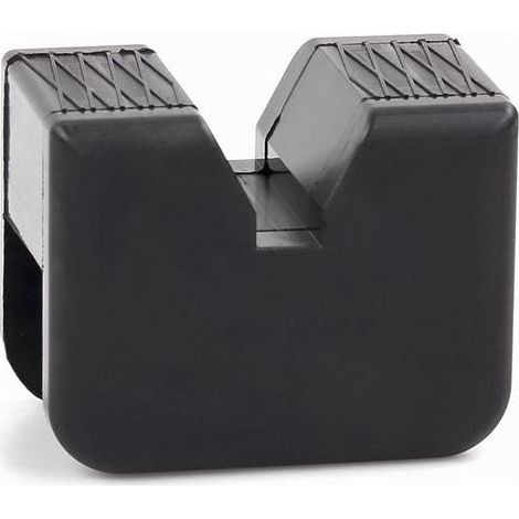 Jack Pad en Caoutchouc, 2 Pcs Adaptateurs en Caoutchouc pour Support de Cric, Cric de Levage de Voiture Adaptateur, Support Universel en Caoutchouc Fendu (1/5)
