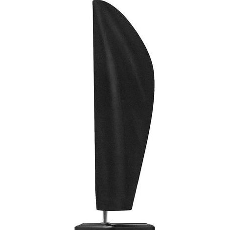 Housse protection parasol 205cm – Oxford étanche – noir – 57x48x25cm (1/5)