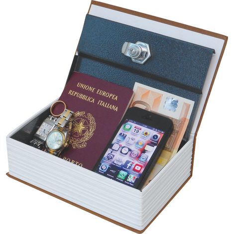 Utilia CASSETTA PORTAVALORI A LIBRO  mm. 265x205x65 h