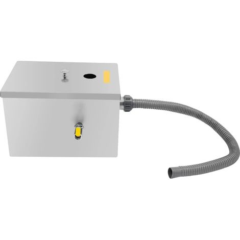 Fettabscheider, Edelstahlkonstruktion, hocheffiziente Filtration, Silber (1/2)