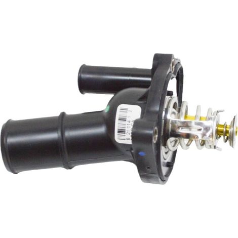 Compatible avec l'ensemble thermostat de moteur Ford Edge Explorer Mondeo 2.0T AG9G8575C, remplaçant le thermostat de liquide de refroidissement avec boîtier de capteur de température. (1/4)