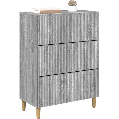 Maison Exclusive - Armoire à tiroirs Sonoma gris 66 x 34,5 x 90 cm