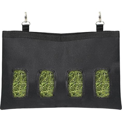 Sac de rangement suspendu pour le foin, idéal pour les lapins, hamsters, chinchillas et petits animaux de compagnie. (1/5)