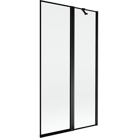 Mexen Mist paratia per doccia a 2 ante destra 100 x 150 cm, cornice nera, nero - 8A9-100-011-70-70-P (1/5)