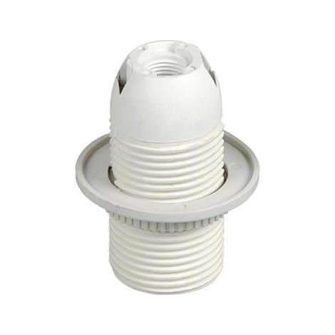 V-tac portalampada e14 con ghiera colore bianco 8751