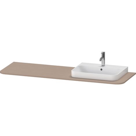 Console Duravit Happy D.2 Plus, 1600x550 mm, 1 découpe à droite,