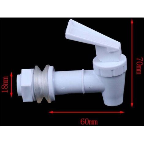 Robinet Eau Sans BPA Plastique Rechange Comptoir Filtration Refroidisseur Carafe 2 Blancs (1/2)