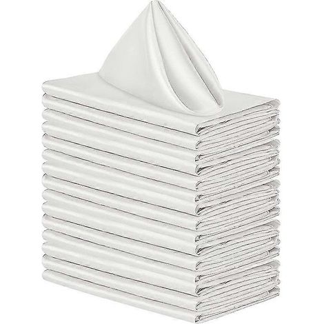 Serviette de table bohème en lin - 40 cm (16 pouces) style rustique champêtre (1/2)