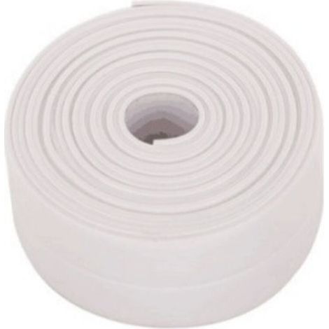 Rouleau d'étanchéité auto-adhésif 38mm x 3m – Imperméable et anti-salissure – Pour joints cuisine et salle de bain – Installation facile (1/5)