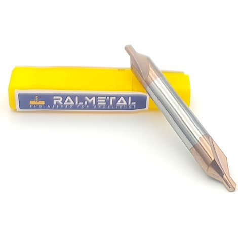VHM-Zentrierbohrer, TiSiN-Hartmetall, 8 x 3 mm, 55 HRC (1/2)