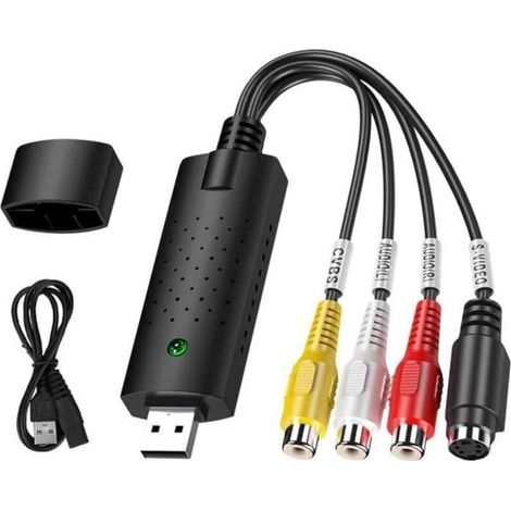 Adaptateur de Capture Vidéo - Zamus - VHS vers DVD - USB 2.0 - RCA - S-Vidéo (1/4)