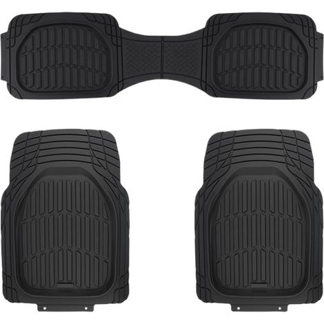 Lot complet de 3 tapis de sol de voiture, imperméables, antidérapants, découpables, universels, pour camions, SUV, berlines, camping-cars, véhicules de camping et (1/5)
